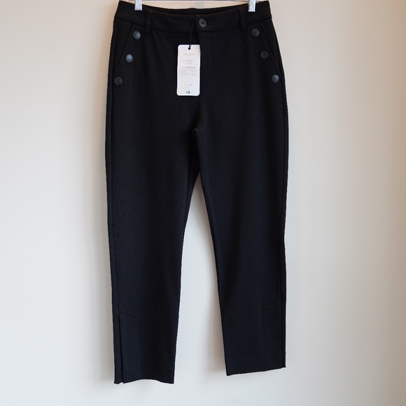 Size: 8 NWT CAbi Maestro Trouser Ankle Pants Ponte Knit Black Stretch #3922 - Picture 6 of 6